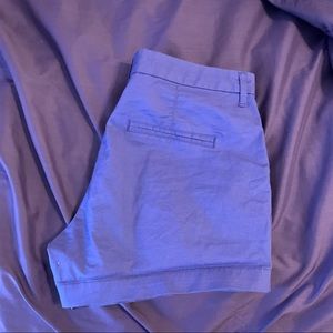 Old navy mid rise 6 periwinkle shorts